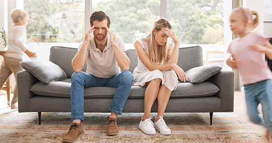 Stressed Family