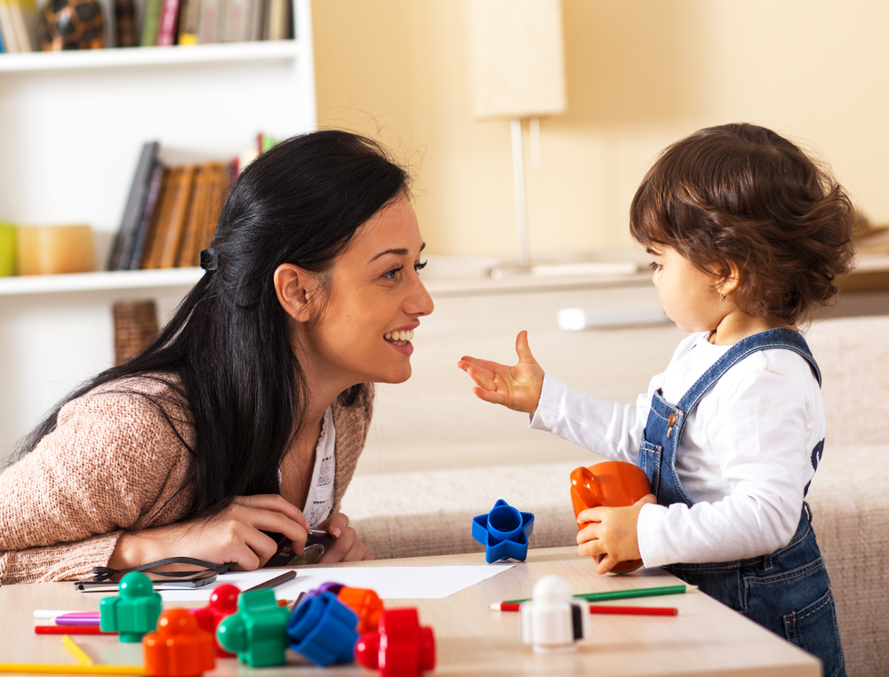 Stay at home mom  and toddler